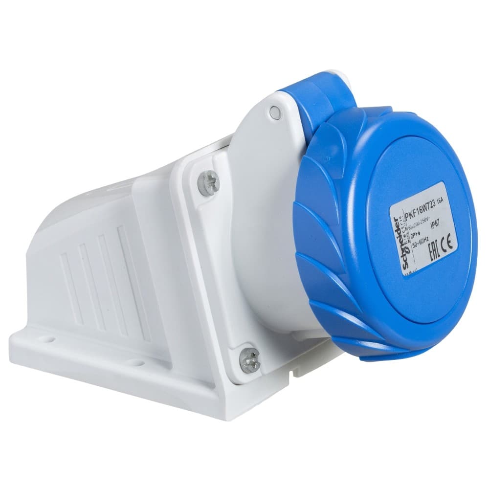 TOMA INDUSTRIAL ADOSABLE 3P+T 16A 250VAC AZUL 9H IP67 PKF16W724