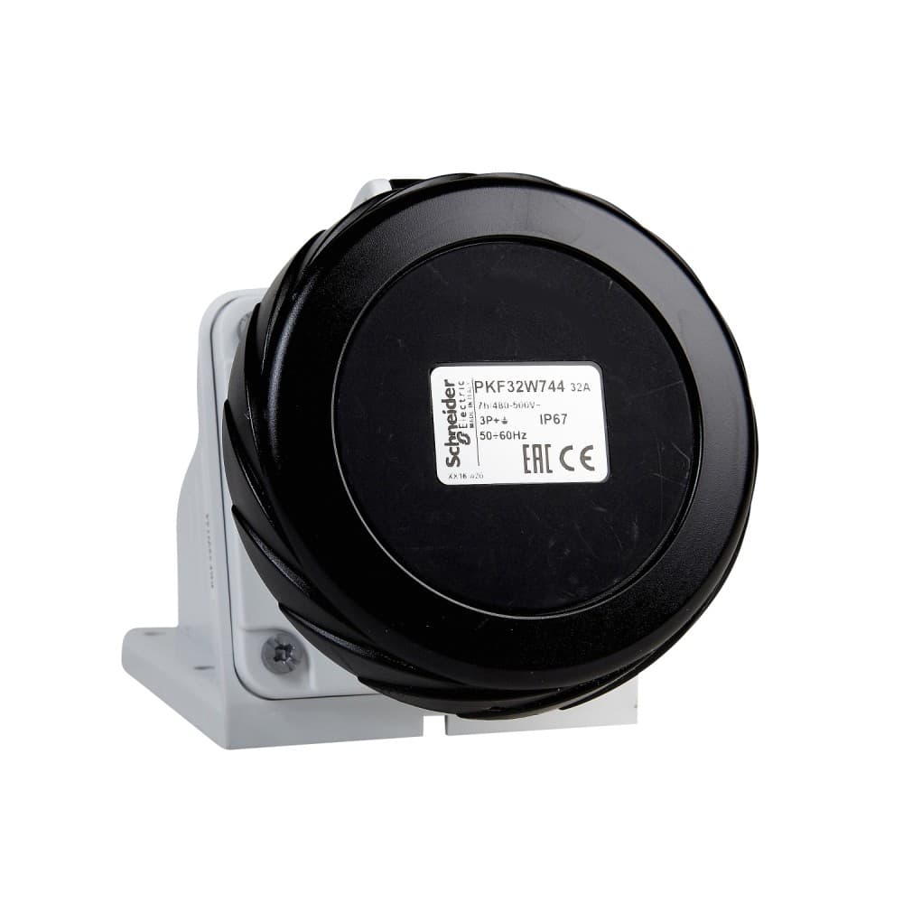 TOMACORRIENTE ADOSAR 3P+T 16A 480/500VAC 7H IP67 NEGRO PKF16W744