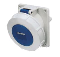 TOMA INDUSTRIAL EMPOTRADO 2P+T 32A 230V AZUL 6H IP67 1502