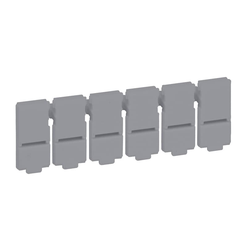 PLACA OBTURADORA 6 TAPAS CIEGAS ROMPIBLES P/PATCH PANEL 033756