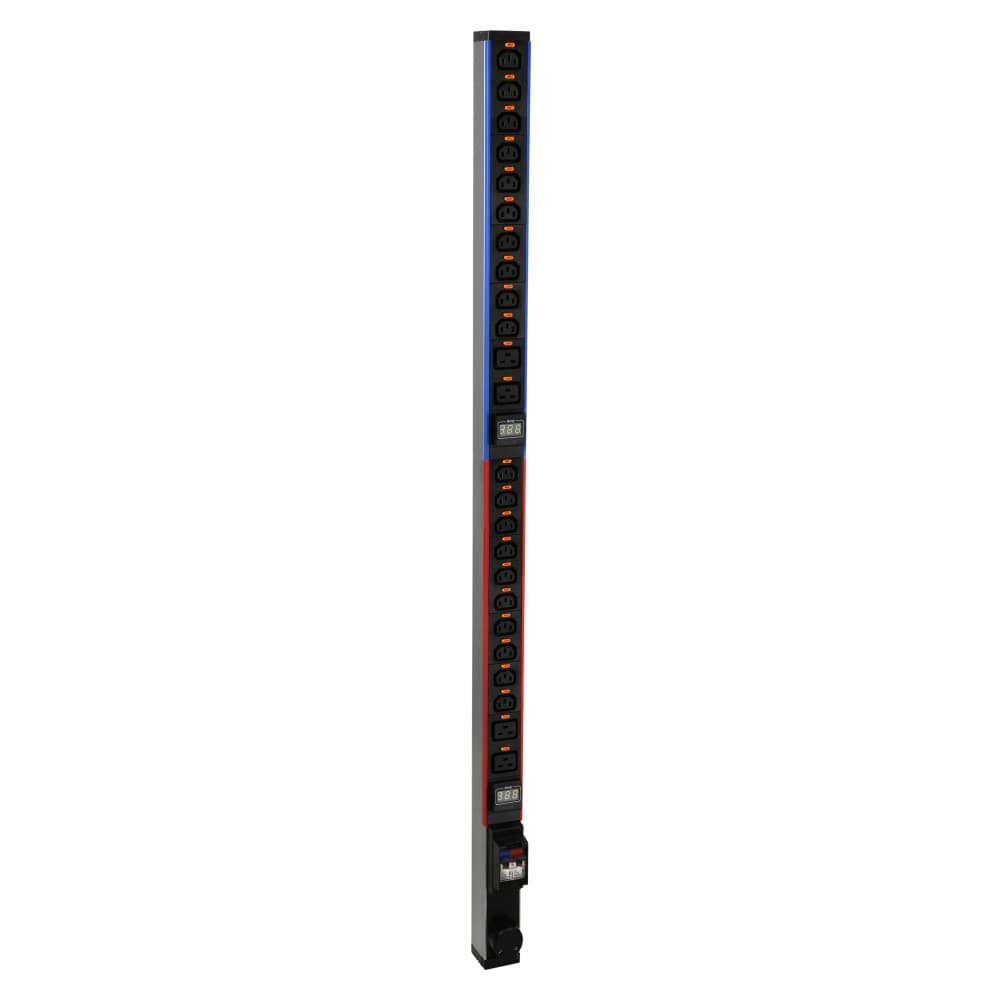 PDU 19" ZERO-U P/RACK 20C13 4C19 C/AMPERIMETRO Y BORNERAS LCS3 646865