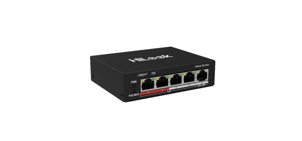 SWITCH CONMUTADOR NO ADM ETHERNET 4 PUERT 10/100MBPS POE+1 PUERT UPLINK 35W NS-0105P-35