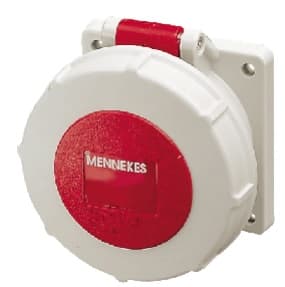 TOMA INDUSTRIAL EMPOTRADO 3P+N+T 32A 400V ROJO 6H IP67 240A