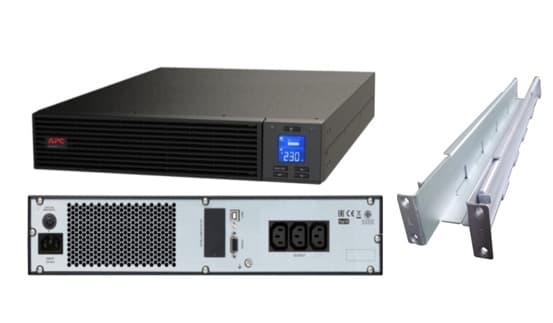 UPS MONOF ONLINE SRV 230V CAB USB 1000VA 4H C/KIT DE RACK EASY RM SRV1KRIRK