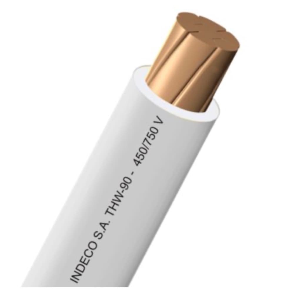 CONDUCTOR ELECTRICO CABLEADO 750V PVC 6MM2 BLANCO THW-90