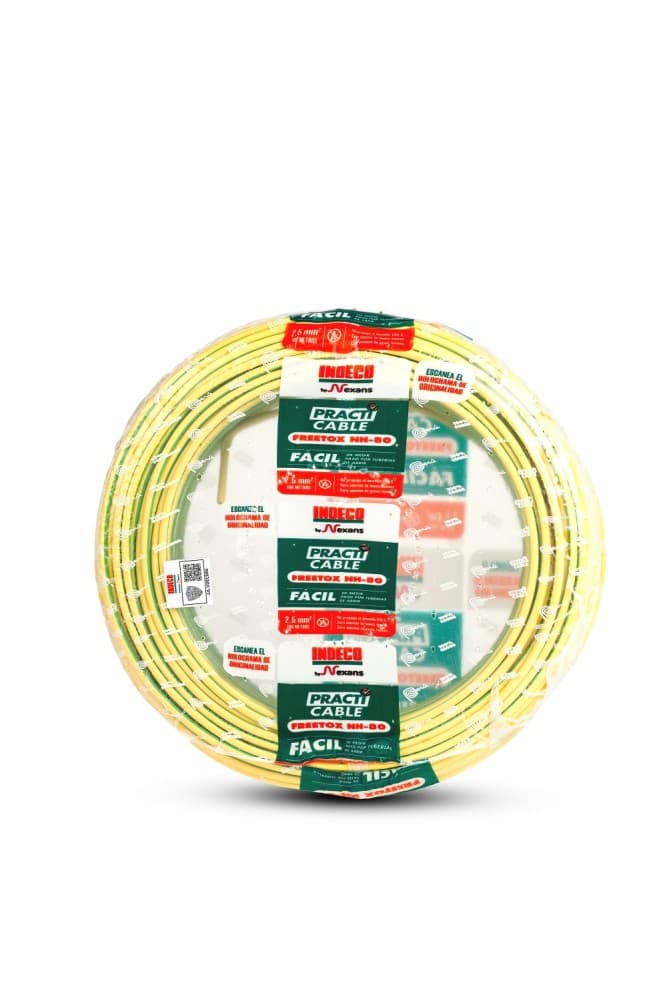 CONDUCTOR ELECTRICO 750V LIBRE HALOGENO 2.5MM2 AMA/VERD PC NH-80