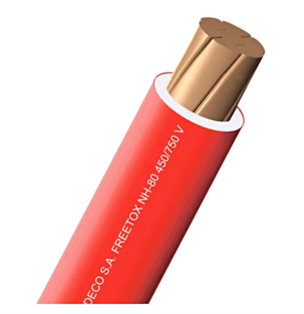 CONDUCTOR ELECTRICO 750V LIBRE HALOGENO 4MM2 ROJO PC NH-80