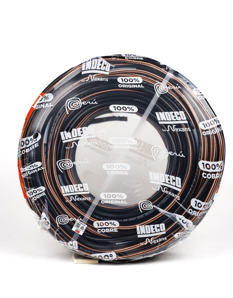 CONDUCTOR ELECTRICO 500V VULCANIZADO 2X14AWG NEGRO NLT PC