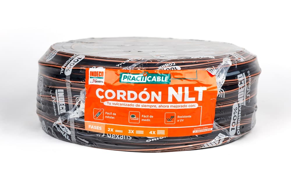 CONDUCTOR ELECTRICO 500V VULCANIZADO 3X14AWG NEGRO NLT PC