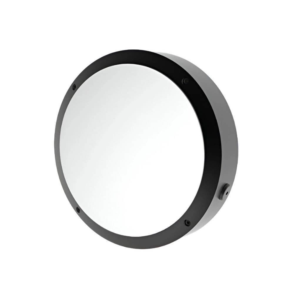 LUMINARIA LED APLIQUE CIRCUL 10W 100-277V 3000K IP65 ADOS PARED 900LM NEG BULKHEAD