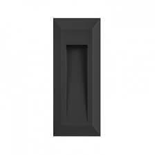 LUMINARIA LED APLIQUE RECTAG 1W 100-240V 3000K IP65 ADOS PARED NEG DECOLED VERTICAL