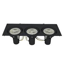 LUMINARIA LED MULTISPOT 100-277V IP20 EMPOT P/3 LAMP PAR30 NEG