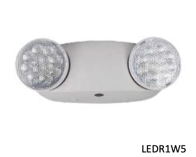LUMINARIA EMERGENCIA LED 2X 2W 120-277V 220LM 1.5H IP20 LEDR1W5