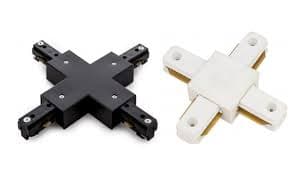 CONECTOR TIPO X ALUMINIO P/RIEL TRIF BLANCO TRACKLIGH