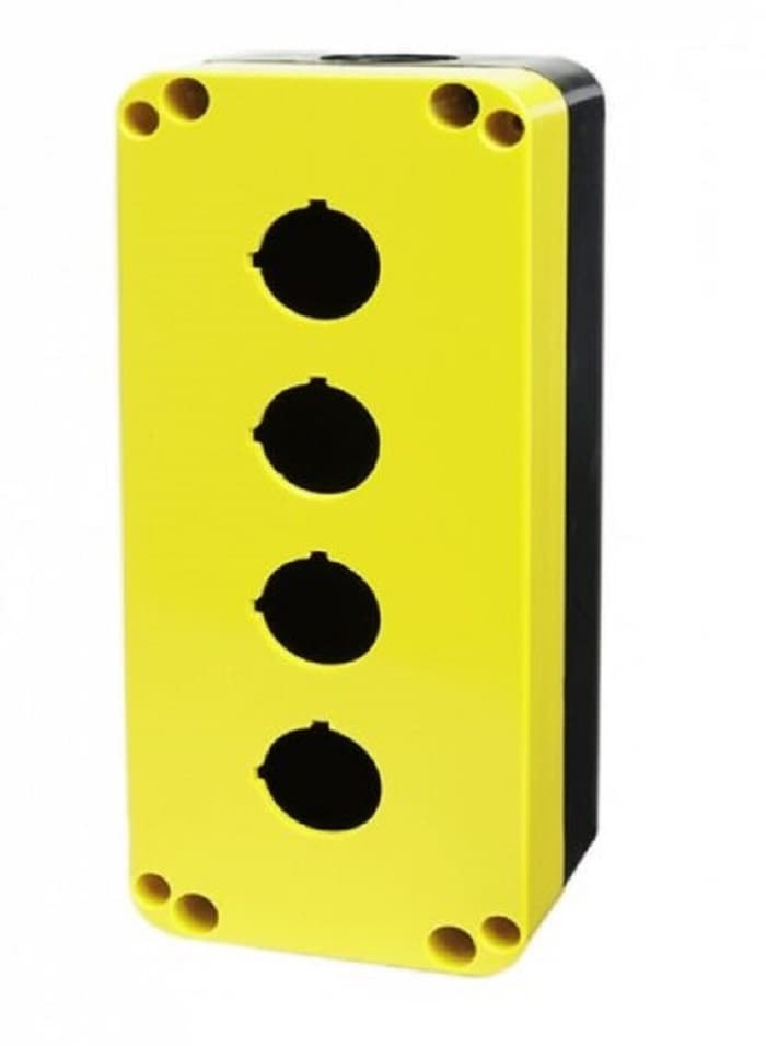 CAJA BOTONERA VACIA PLAST 4 ORIFICIOS 22.5MM MAX BOTTON PQ04K