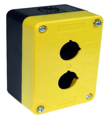 CAJA BOTONERA VACIA PLAST 2 ORIFICIOS 22.5MM MAX BOTTON SQ2K