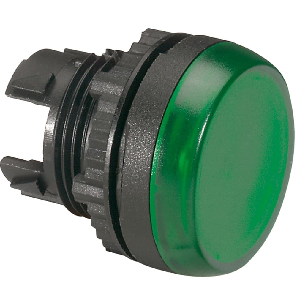 CABEZA PILOTO LUMINOSO VERDE 22MM OSMOZ 024162