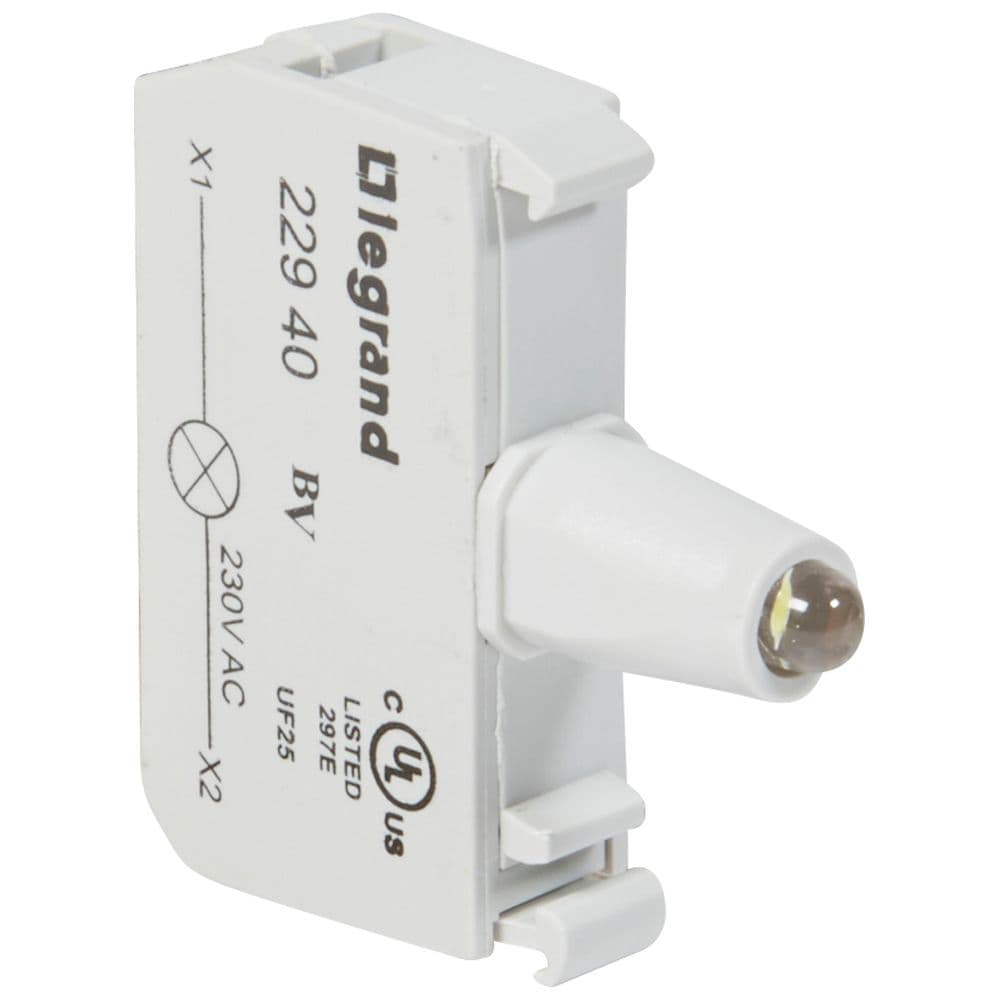 BLOCK CONTACTO LED BLANCO 230VAC P/PILOTO OSMOZ 022940