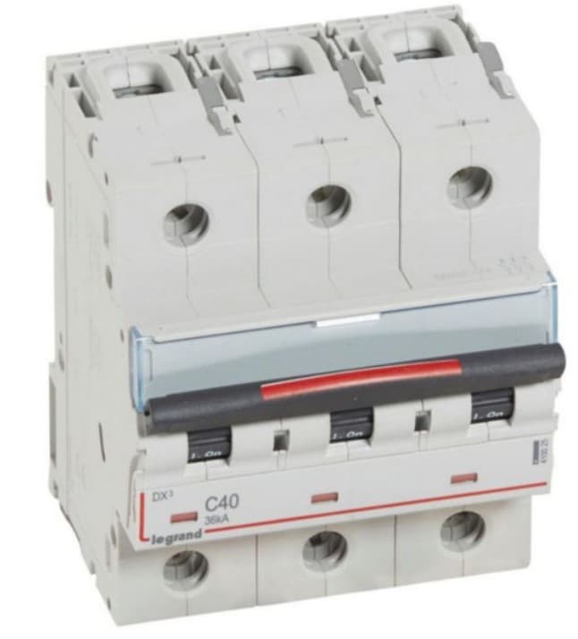 INTERRUPTOR AUT TERMOMAG P/RIEL 3P 40A 400VAC 36KA DX3 410025