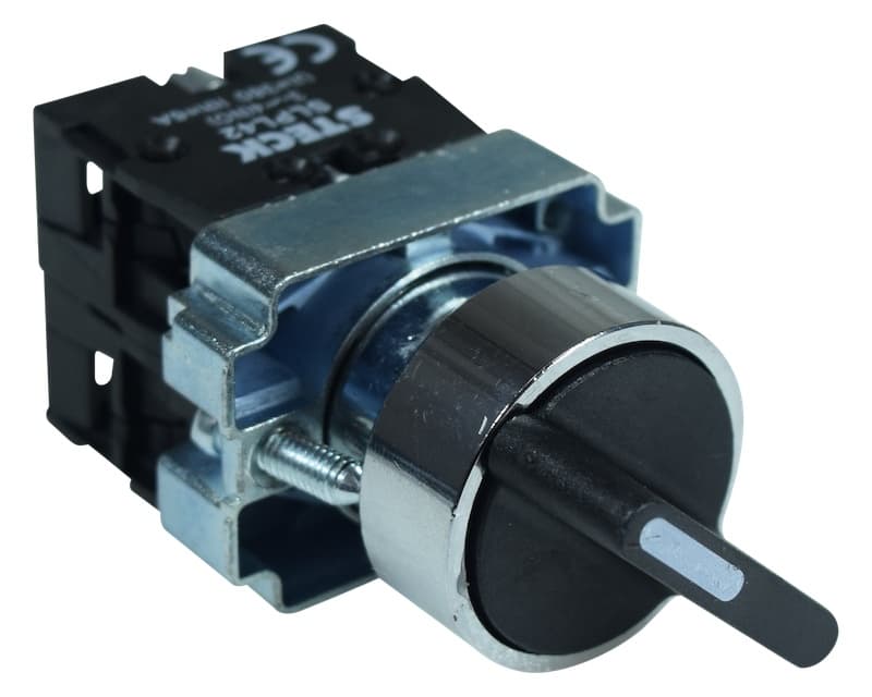 SELECTOR MANETA CORTA 3 POSIC METAL 22MM 2NA SLMM8T020