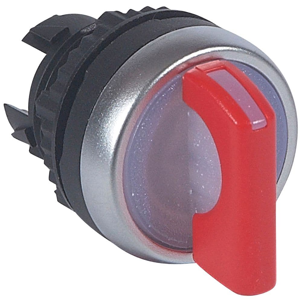 CABEZA SELECTOR LUMINOSO MANETA CORTA 2POSIC ROJO OSMOZ 024031