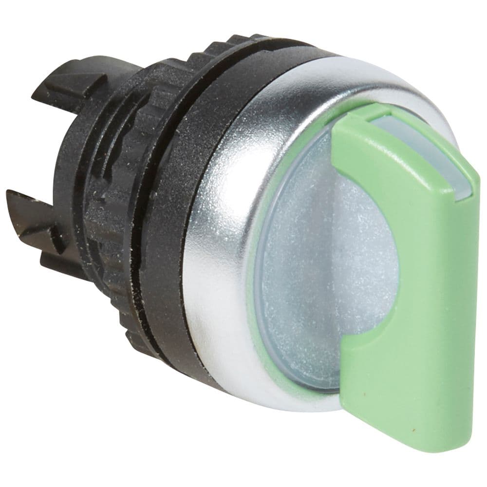 CABEZA SELECTOR LUMINOSO MANETA CORTA 2POSIC VERDE OSMOZ 024032