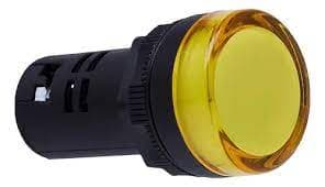 LUZ PILOTO PLAST AMARILLO 22.5MM 24VAC/VDC LED SLDS243