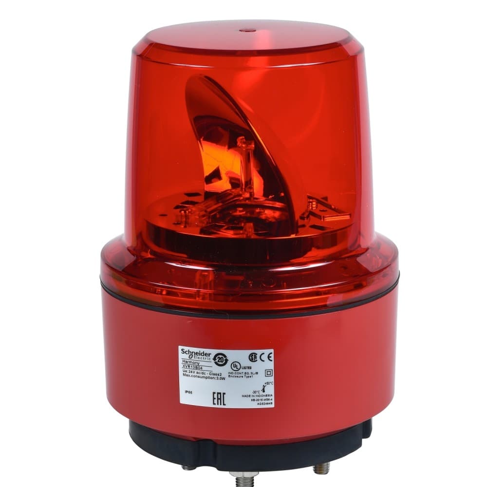 BALIZA C/LED LUZ ROTATIVA ROJO 24VDC 130MM HARMONY XVR13B04