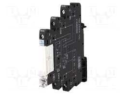 RELE INTERFASE TORNILLO 230VAC 6A LED VERDE 1NANC C/BASE TRS