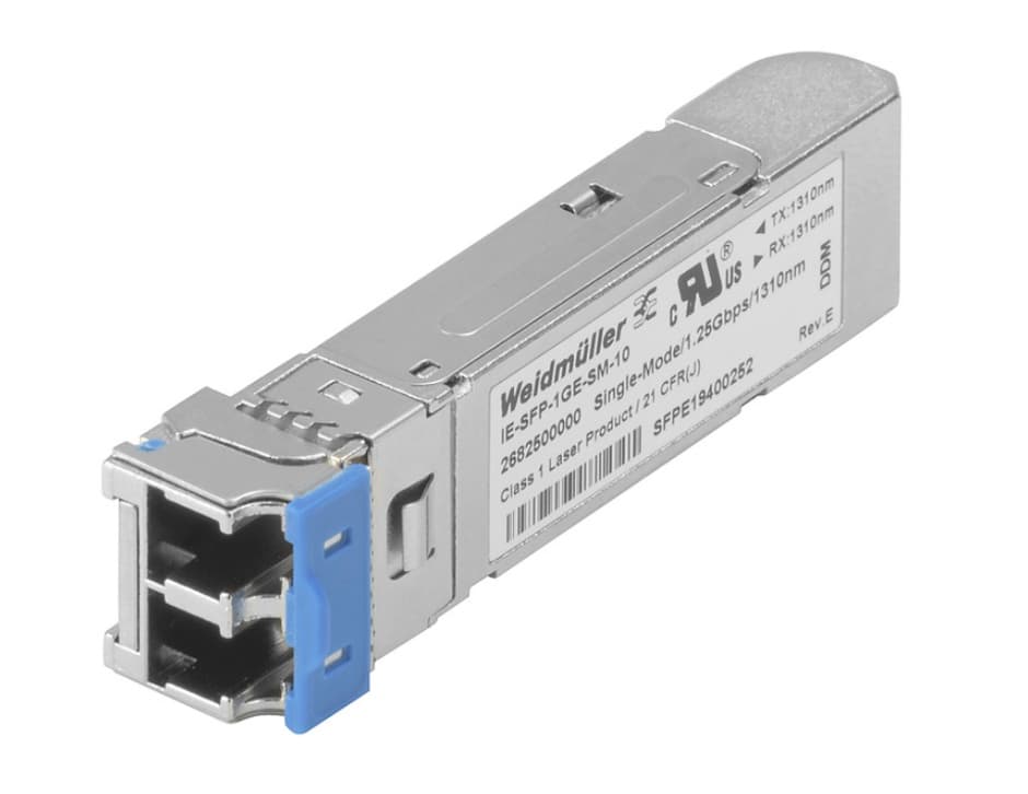 Transceiver SFP, 1000 Mbps, multimodo, LC-Dúplex, 0,5 km, -40 ° C ... 85 ° C
