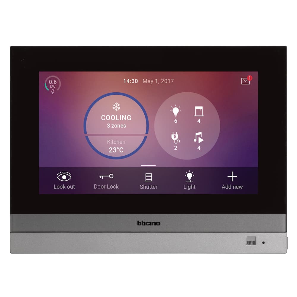 PANTALLA HMI TACTIL LCD TFT 7" 27VDC HOMETOUCH LIVING NOW 3488