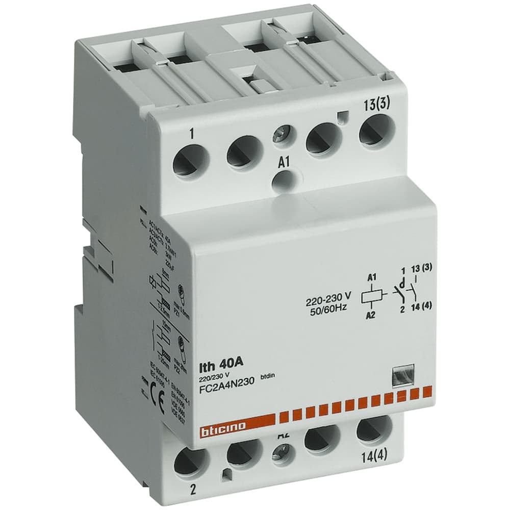 CONTACTOR PARA ALUMBRADO 40A 230VAC 3NA 3MOD FC3A4/230N