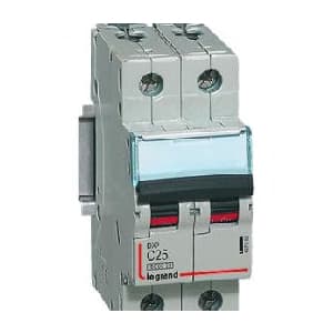 INTERRUPTOR AUT TERMOMAG P/RIEL 2P 25A 230/400V 10/6KA DX3-6000 408033