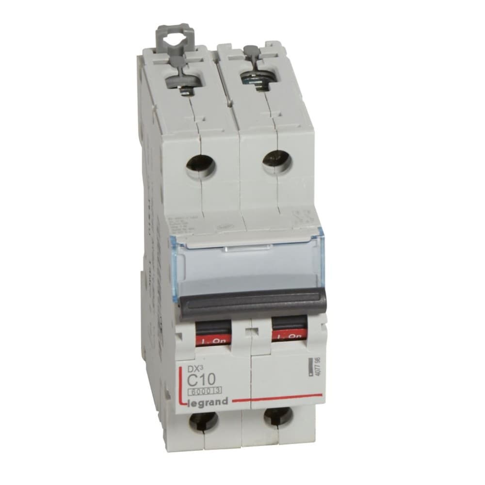INTERRUPTOR AUT TERMOMAG P/RIEL 2P 10A 230/400VAC 25/10KA DX3-6000 407798