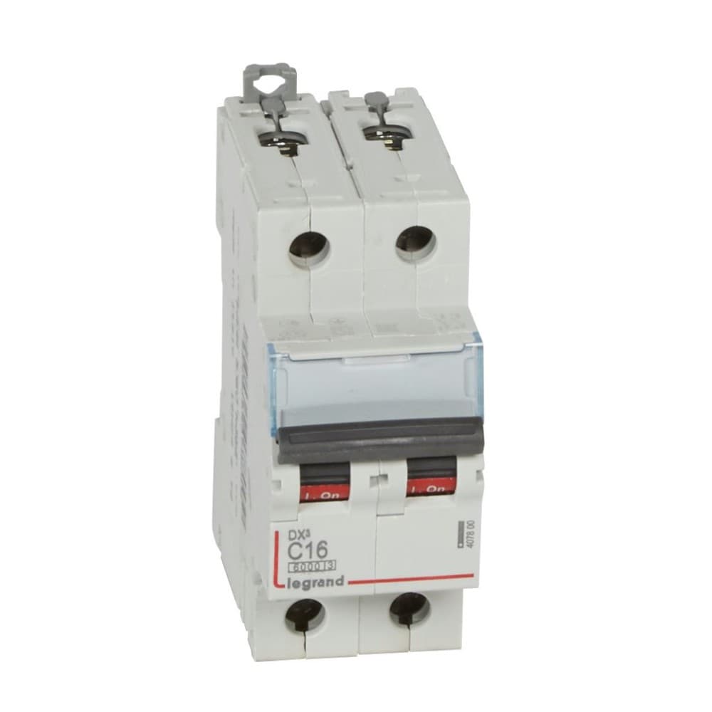INTERRUPTOR AUT TERMOMAG P/RIEL 2P 16A 230/400VAC 25/10KA DX3-6000 407800