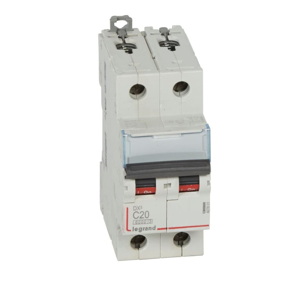 INTERRUPTOR AUT TERMOMAG P/RIEL 2P 20A 230/400VAC 25/10KA DX3-6000 407801