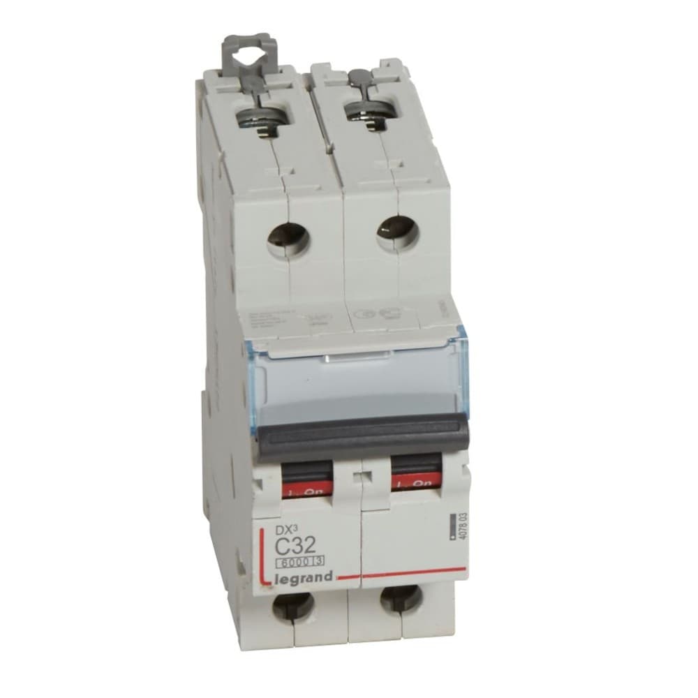 INTERRUPTOR AUT TERMOMAG P/RIEL 2P 32A 230/400VAC 25/10KA DX3-6000 407803