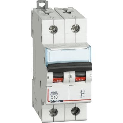 INTERRUPTOR AUT TERMOMAG P/RIEL 2P 10A 220/400VAC 10/6KA BTDIN FN820YC10