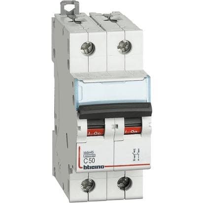 INTERRUPTOR AUT TERMOMAG P/RIEL 2P 50A 220/400VAC 10/6KA BTDIN FN820YC50