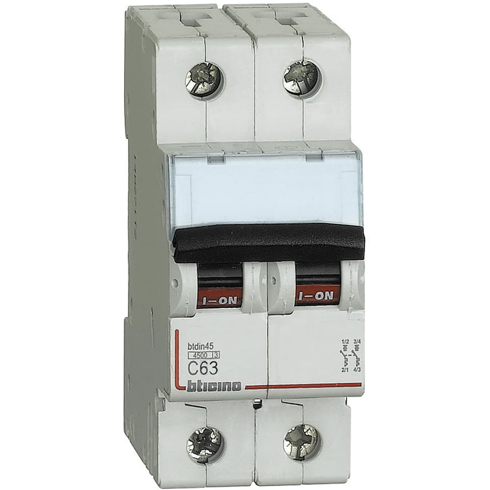 INTERRUPTOR AUT TERMOMAG P/RIEL 2P 63A 220/400VAC 10/6KA BTDIN FN820YC63