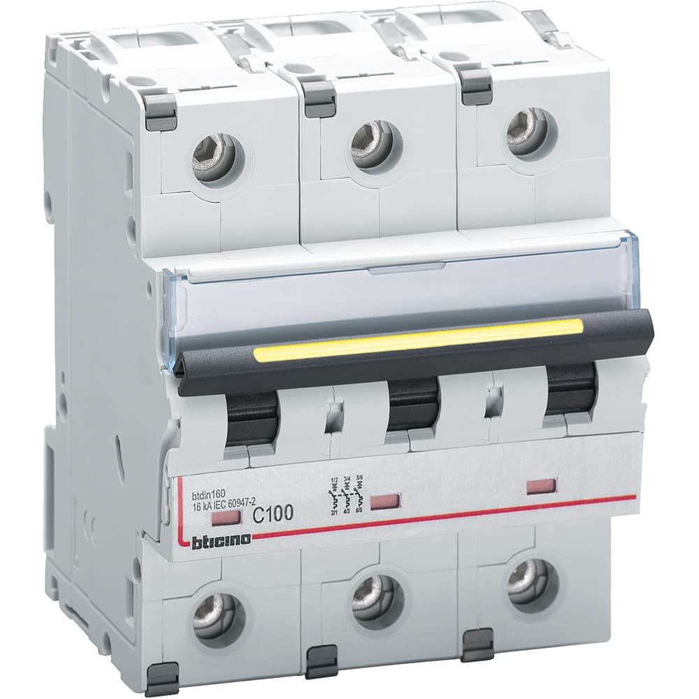 INTERRUPTOR AUT TERMOMAG P/RIEL 3P 100A 400VAC 16KA BTDIN160 FT83C100