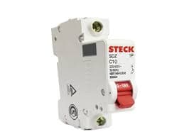 INTERRUPTOR AUT TERMOMAG P/RIEL 1P 10A 230VAC 6KA SDZD61C10