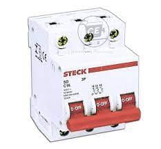 INTERRUPTOR AUT TERMOMAG P/RIEL 3P 100A 230/400V 10KA SDD3C100