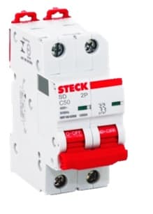 INTERRUPTOR AUT TERMOMAG P/RIEL 2P 50A 415VAC 10KA SDA62C50