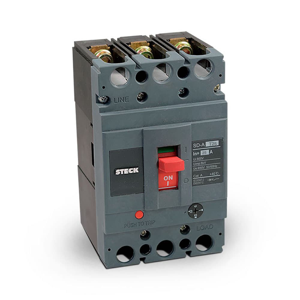 INTERRUPTOR AUT CAJA MOLD 3P REGUL 20 - 25A 43/30/18KA 220/400/440VAC SDAT25