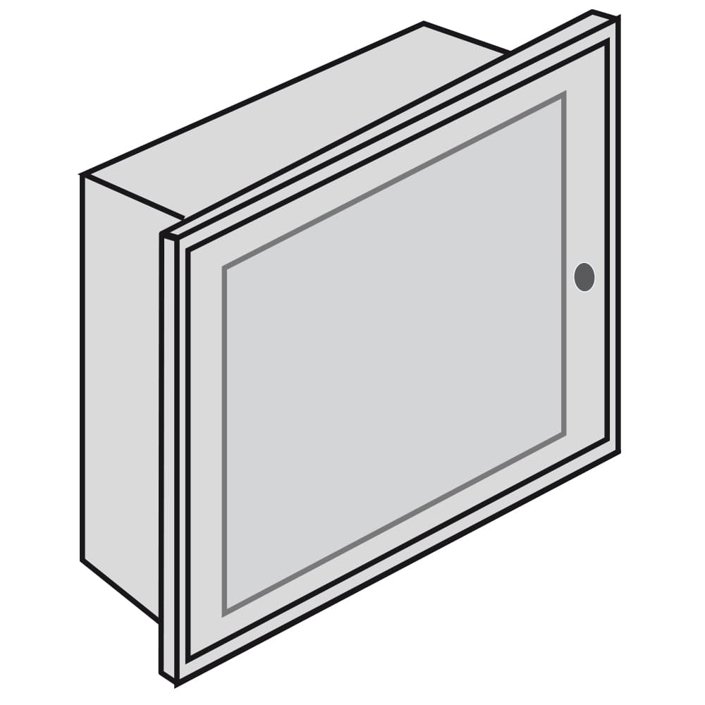 TABLERO EMPOTRABLE METALICO 12 POLOS IP30 340X 340X 90MM BTDIN E209P/12D