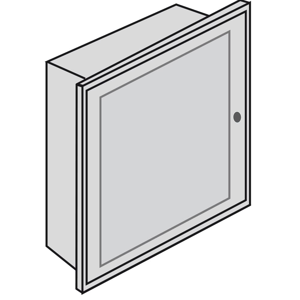 TABLERO EMPOTRABLE METALICO 24 POLOS IP30 340X 465X 90MM BTDIN E209P/24D