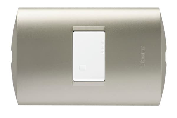 INTERRUPTOR SIMPLE 1P BLANCO 250V 10A PLACA PERLA MODUS STYLE AE2100EBNA