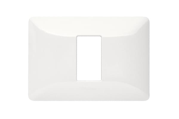 PLACA TECNOPOLIMERO 1 MOD COLOR MARFIL C/SOP MATIX AM503S/1AV