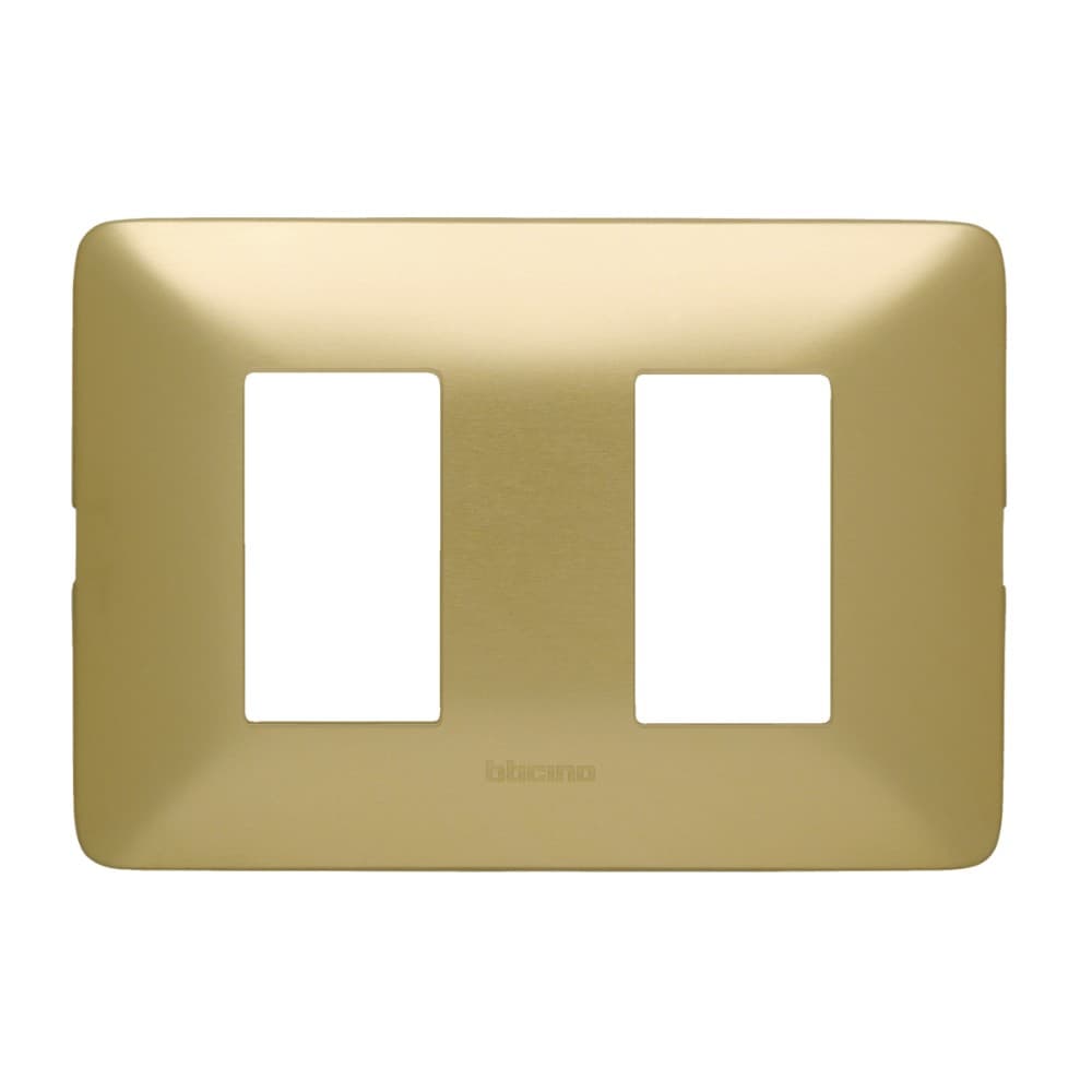 PLACA ALUMINIO 2 MOD COLOR ORO C/SOP MATIX AM503SM2OR